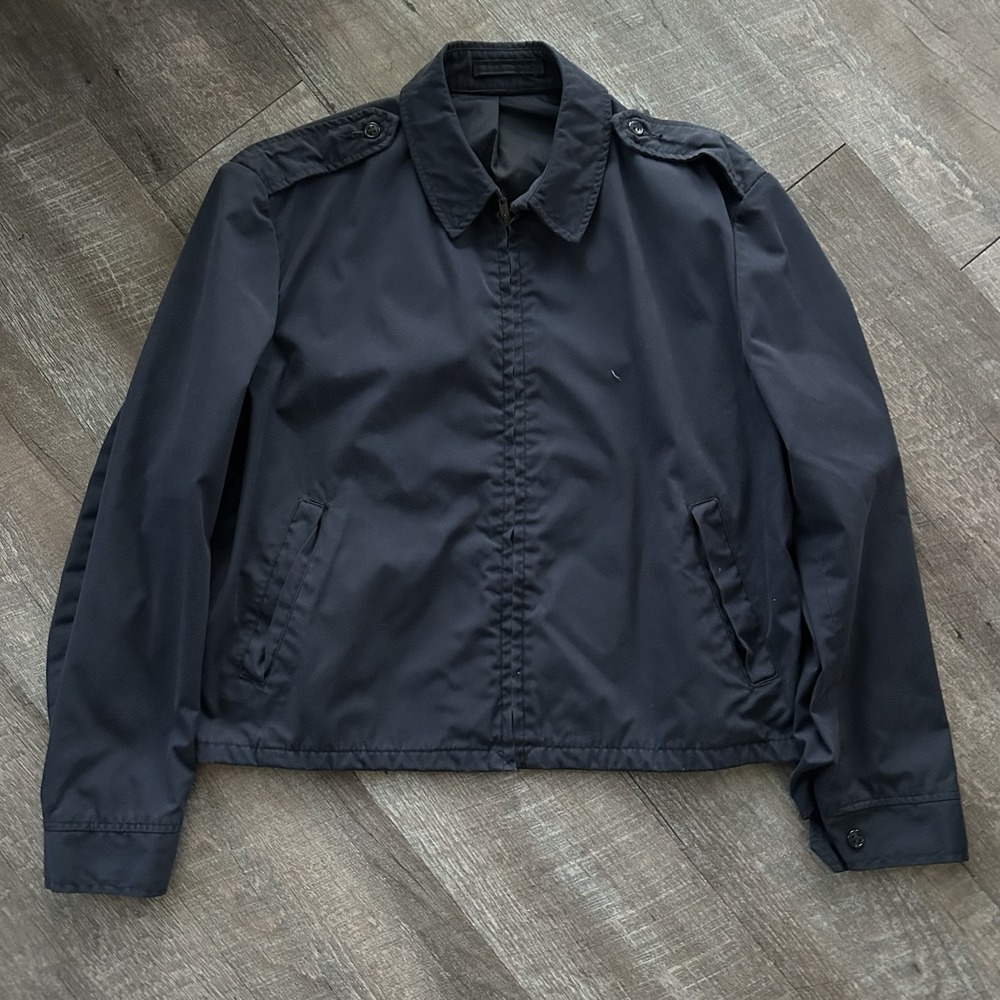 Vintage 70's US‎ Air Force Gibraltar Navy Blue Men's Lightweight Jacket Size 44R